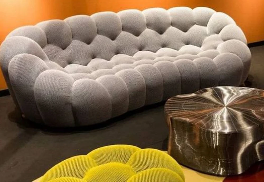 bubble curved 3 4 seat sofa